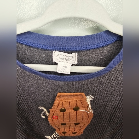 Mud Pie Halloween Boys shirt 4T-5T - Picture 3 of 3